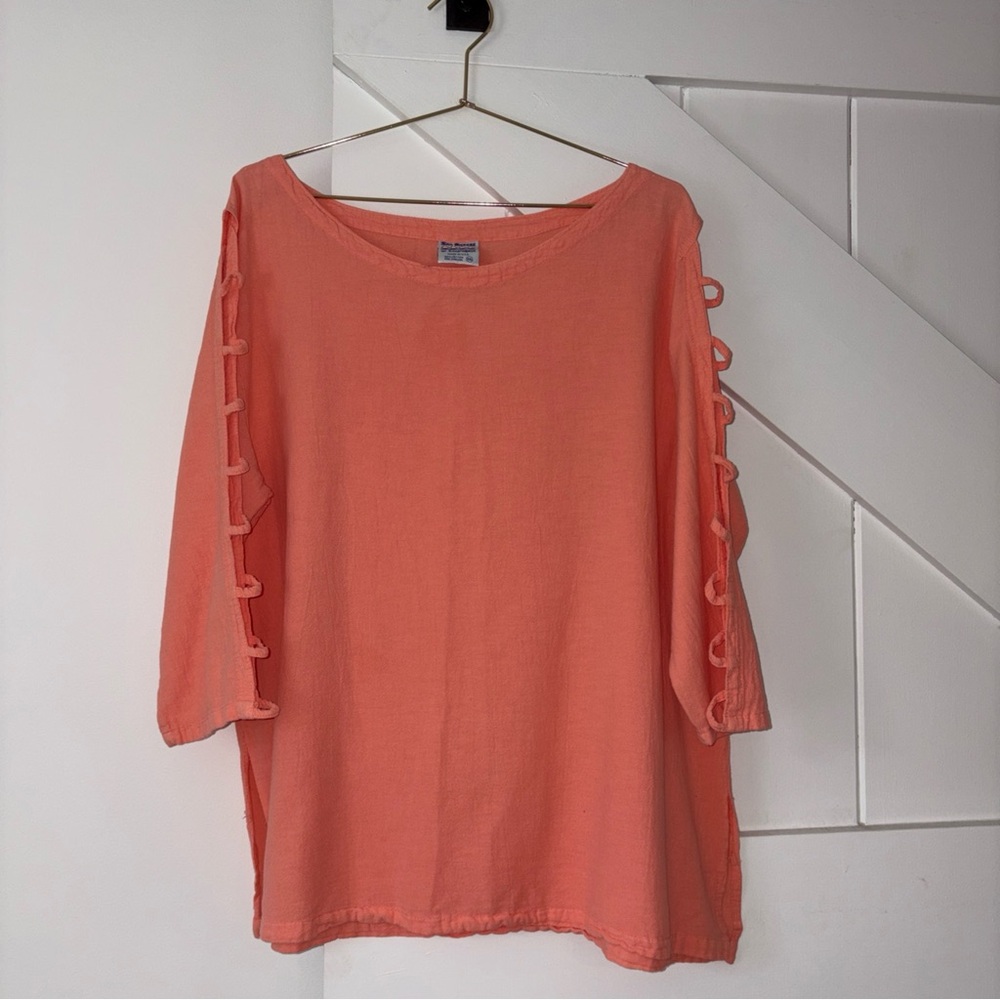 Vintage Sea Breeze of California Shirt Women XXL Gauze Surf Beach Y2K